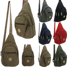 24 Bulk Sidney Messenger Bag With Assorted Colors