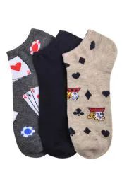 120 Pairs Men's Novelty Ns 10-13 - Mens Ankle Sock