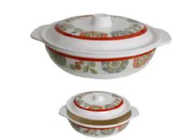 24 Units of 8.5 Inch Covered Bowl With Handle - Plastic Bowls and Plates