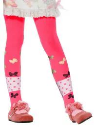 60 Pairs Mopas Girl's Printed Tights - xs - Childrens Tights