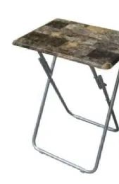 6 Pieces 19x15 Snack TablE-Marbleized - Home Accessories