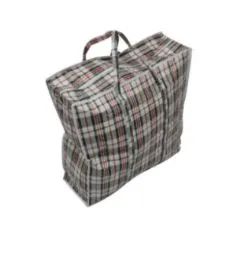 36 Wholesale Zipper Plastic Bag With Stripe 24x24x7