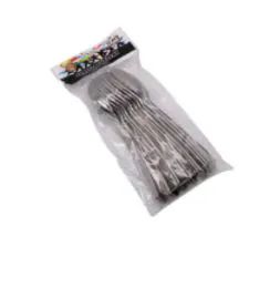 48 Wholesale 12 Count Plastic Dinner Spoon 7 Inch
