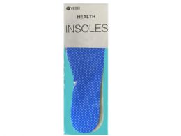 72 Wholesale Polka Dot/striped Assorted Insoles
