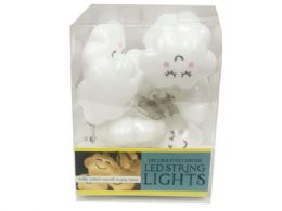 18 Units of Battery Operated Happy Clouds Decorative String Light - Lightbulbs