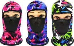 72 Pieces Colorful Hooded Hat With Face Covering - Winter Beanie Hats