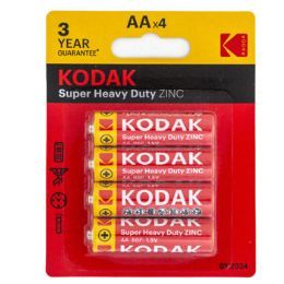 48 Wholesale Batteries 4pk Aa Kodak Heavy Duty Carded