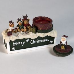 72 Units of Santa And Freinds Candle Holder - Christmas