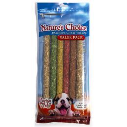 12 of Dog Rawhide Chew Treats 6pk 12 Inch Assorted Sticks Ref #4966