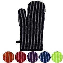 24 Pieces Oven Mitt 6ast Solid Color w/ - Oven Mits & Pot Holders
