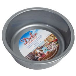48 Pieces Pet Bowl Small Silver W/paw Dsgn - Pet Supplies