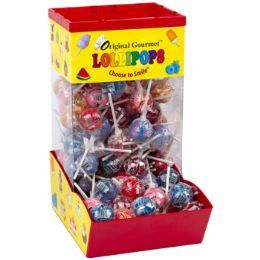 120 Wholesale Lollipop Original Gourmet Dspl With 120 Lollipops Random Flavor