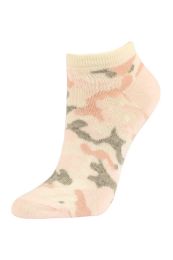 240 Pairs Sofra Women's Cotton No Show Socks 9-11 - Womens Ankle Sock