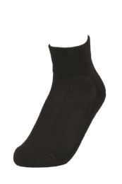 120 Wholesale Sofra Women's Cushioned Mesh Top Quarter Socks 9-11