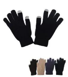 60 Pairs Men's Touch Gloves - Knitted Stretch Gloves