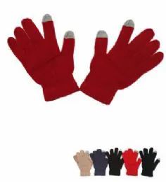 60 Pairs Ladies Touch Screen Gloves - Knitted Stretch Gloves