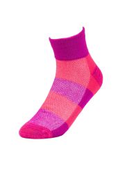120 Wholesale Sofra Women's Half Cushion Quarter Socks 9-11
