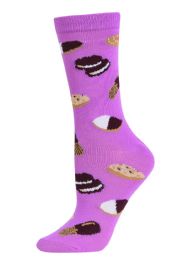 120 Wholesale Sofra Women's Novelty Crew Socks 9-11