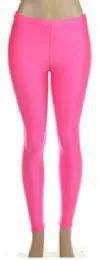 96 Wholesale Women Pink Highlighter Leggings