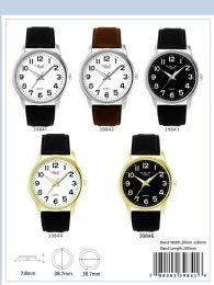 12 Wholesale Men's Watch - 39846 assorted colors