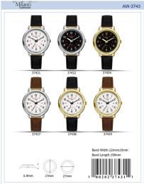 12 Wholesale Ladies Watch - 37432 assorted colors