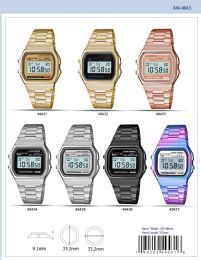 12 of Digital Watch - 49434 assorted colors