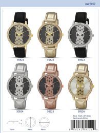 12 Wholesale Ladies Watch - 50524 assorted colors