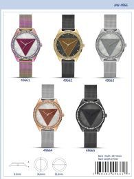 12 Wholesale Ladies Watch - 49661 assorted colors
