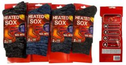 72 Pieces -25 C Man Heated Socks - Mens Thermal Sock