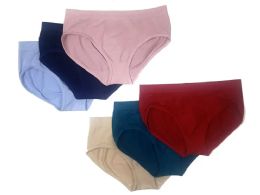 60 Wholesale Women's Solid Color Seamless Briefs