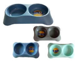 24 Wholesale 2-Section Pet Bowl