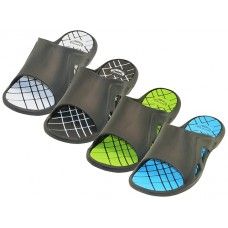36 Bulk Men's Wave Soft Comfortable Sport Slide Sandals