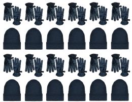 24 Wholesale Yacht & Smith Wholesale Ski Glove And Beanie Set For Men