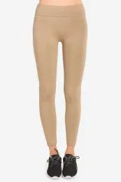 36 Wholesale Mopas Ladies FuR-Lined LeggingS-Beige