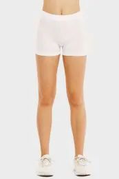 144 Wholesale Mopas Ladies Nylon 10" LeggingS-White