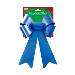 12 Wholesale Xmas Blue Bow
