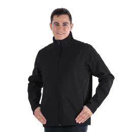 12 Wholesale Men's Solid FulL-Zip Mock Neck Lightweight Jacket Black 2xlarge 12pcs