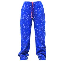 12 Pieces Ladies Soft Fleece Open Leg Pajama Pants 12/cs (S-2xl) - Women's Pajamas and Sleepwear