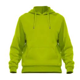 24 Wholesale Men's Soft 210 Gsm Fleece Hooded Pullover Yellow (S-Xl) 24pcs
