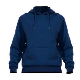 24 Pieces Men's Soft 210 Gsm Fleece Hooded Pullover Denim Blue (S-3xl) 24pcs - Mens Jackets