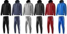12 Units of Mens Fashion Fleece Set In Burgandy Color - Mens Sweatpants