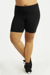 36 Wholesale Sofra Cotton 15 Inch Legging Shorts Plus Size 3xl
