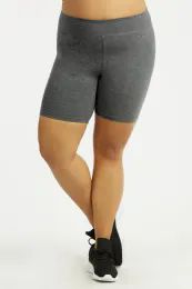 36 of Sofra Cotton 15 Inch Legging Shorts Plus Size 3xl