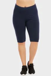 36 Wholesale Sofra Cotton Legging Shorts 21 Inch Outseam Plus Size xl