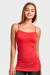 72 Pieces Sofra Ladies 21 Camisole Teaberry - Womens Camisoles & Tank Tops