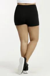 36 Wholesale Sofra Ladies Cotton 12 Inch Outseam Shorts W/ High Waistband Plus Size Black