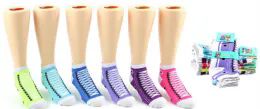 72 Units of Keds Crew Socks Sneaker Girls - Girls Crew Socks