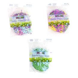 60 Units of Easter Paper Grass Asst Colors - Easter