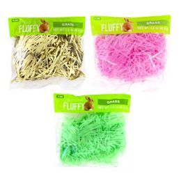 72 Units of Easter Grass Assorted Colors - Easter