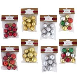 24 Units of Garland Ball Ornaments 6ft 8ast - Christmas